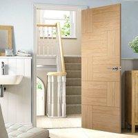 Door Set Kit, Ravenna Oak Flush Door