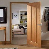 door set kit worcester oak 3 panelled door