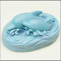 Dolphin Shaped Bake Mold, W8.6cm x L5.6cm x H4.2cm