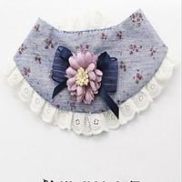 Dog Tie/Bow Tie Dog Clothes Casual/Daily Floral/Botanical Blushing Pink Blue Yellow