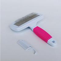 Dog Grooming Health Care Cleaning Comb Waterproof Portable Blushing Pink Green