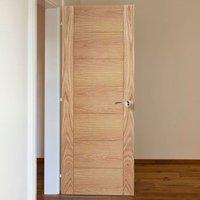 door set kit hampshire 7 panel effect oak flush door prefinished