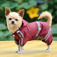 dog rain coat red yellow green dog clothes summer springfall solid wat ...