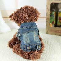Dog Jeans Blue Winter Jeans Keep Warm, Dog Clothes / Dog Clothing