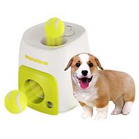 Dog Toy Pet Toys Interactive Ball Food Dispenser Treat Dog Toy Tennis Ball Plastic Green