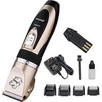 Dog Grooming Clipper Trimmer Pet Grooming Supplies Rechargeable / Wireless / Low Noise / Electric Gold P2