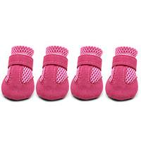 dog shoes boots cute casualdaily winter summer springfall solid red bl ...