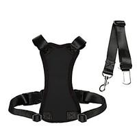 Dog Harness Car Seat Harness/Safety Harness Adjustable/Retractable For Car Solid Black Nylon