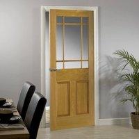 Downham Oak Door with Safety Glass Options