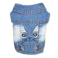 dog denim jacketjeans jacket dog clothes cowboy casualdaily solid blac ...