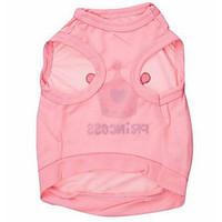 Dog Vest Dog Clothes Summer Solid Cute Fashion Casual/Daily Blushing Pink White
