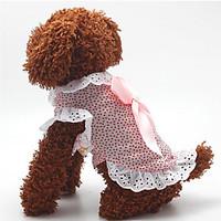 dog dress dog clothes casualdaily fashion polka dots blushing pink blu ...