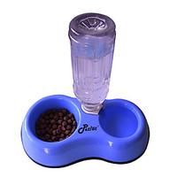 dog multifunctional anti slip doublebowl water dispenser