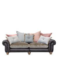 Dorchester Large Split Pillow Back Sofa, Choice Of Leather