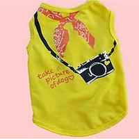 Dog Vest Dog Clothes Spring/Fall Plaid/Check Cute Fashion Casual/Daily Light Green Blushing Pink Yellow