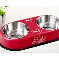 Dog Feeders Pet Bowls Feeding Blushing Pink Blue