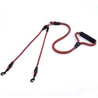 Dog Leash Adjustable/Retractable / Soft / Casual Solid Red / Black / Blue / Brown Nylon