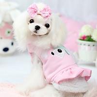 Dog Dress Green / Blue / Pink Dog Clothes Winter / Spring/Fall Solid Fashion / Casual/Daily