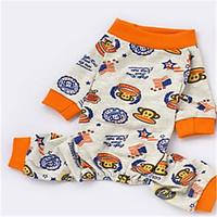 Dog Clothes/Jumpsuit Dog Clothes Spring/Fall Cartoon Cute