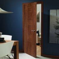 door set kit catalonia flush walnut veneered door prefinished