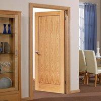Door Set Kit, Oak 1P Inlay Flush Door - Prefinished