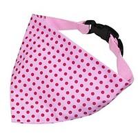 Dog Bandana-Pink-M-Red Polka Dots/Cute/Classic for dog/cat