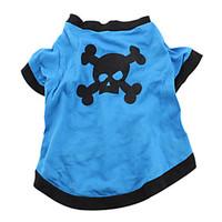 dog costume shirt t shirt outfits blue dog clothes springfall skulls a ...