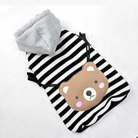Dog Coat Hoodie Dog Clothes Cute Sports Casual/Daily Cartoon Gray