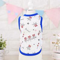 Dog Vest Dog Clothes Cute Sports Casual/Daily Cartoon Pool Ruby