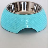 dog feeders pet bowls feeding portable blushing pink blue green