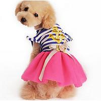 Dog Dress Dog Clothes Cute Casual/Daily Fashion Princess Yellow Red