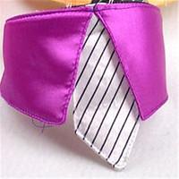 Dog Tie/Bow Tie Dog Clothes Summer Solid Casual/Daily Blushing Pink Fuchsia Yellow Purple