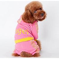 Dog Coat Shirt / T-Shirt Dog Clothes Summer Flower Cute Sports Fashion Camouflage Color Blushing Pink
