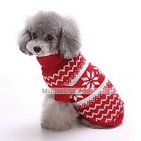 dog sweater dog clothes winter snowflake fashion christmas dark blue r ...