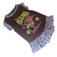 Dog Dress Brown Dog Clothes Summer Animal Leopard