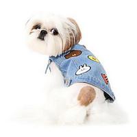 dog vest dog clothes summer princess cute fashion casualdaily light bl ...