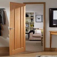 Door Set Kit, Worcester Oak 3 Panelled Door - Prefinished