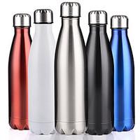 Double Wall Vacuum Insulated Stainless Steel Water Bottle Perfect For Outdoor Sports Camping Hiking Cycling