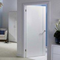 Door Set Kit, Sierra Blanco White Painted Flush Door