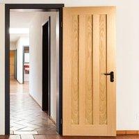 door set kit idaho oak 3 panelled door prefinished