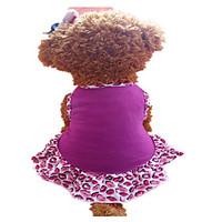 dog dress purple dog clothes summer lips fashion