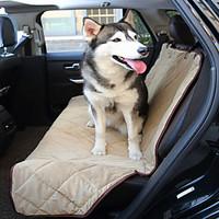 Dog Car Seat Cover Pet Mats Pads Waterproof Foldable Black Brown Beige Plush