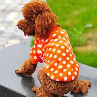 dog shirt t shirt red orange purple rose dog clothes winter polka dots