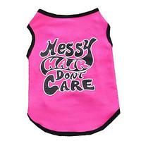 dog vest dog clothes summer cartoon cute casualdaily blue fuchsia yell ...