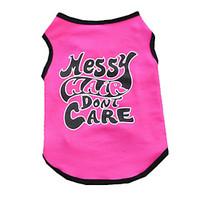 Dog Vest Dog Clothes Summer British Cute Casual/Daily Rose