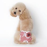 Dog Pants Dog Clothes Summer Spring/Fall Sailor Casual/Daily Black Red Blue