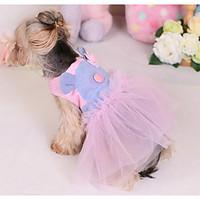 Dog Dress Clothes/Jumpsuit Dog Clothes Summer Spring/Fall Plaid/Check Fashion Casual/Daily