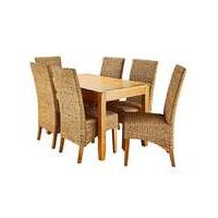 Dorset Dining Table and Six Bali Chairs