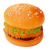 Dog Toy Pet Toys Chew Toy Squeaking Toy Squeak / Squeaking Durable Burger Rubber
