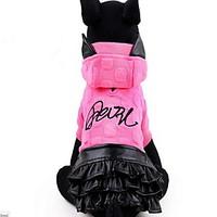 dog dress dog clothes cute princess fuchsia yellow